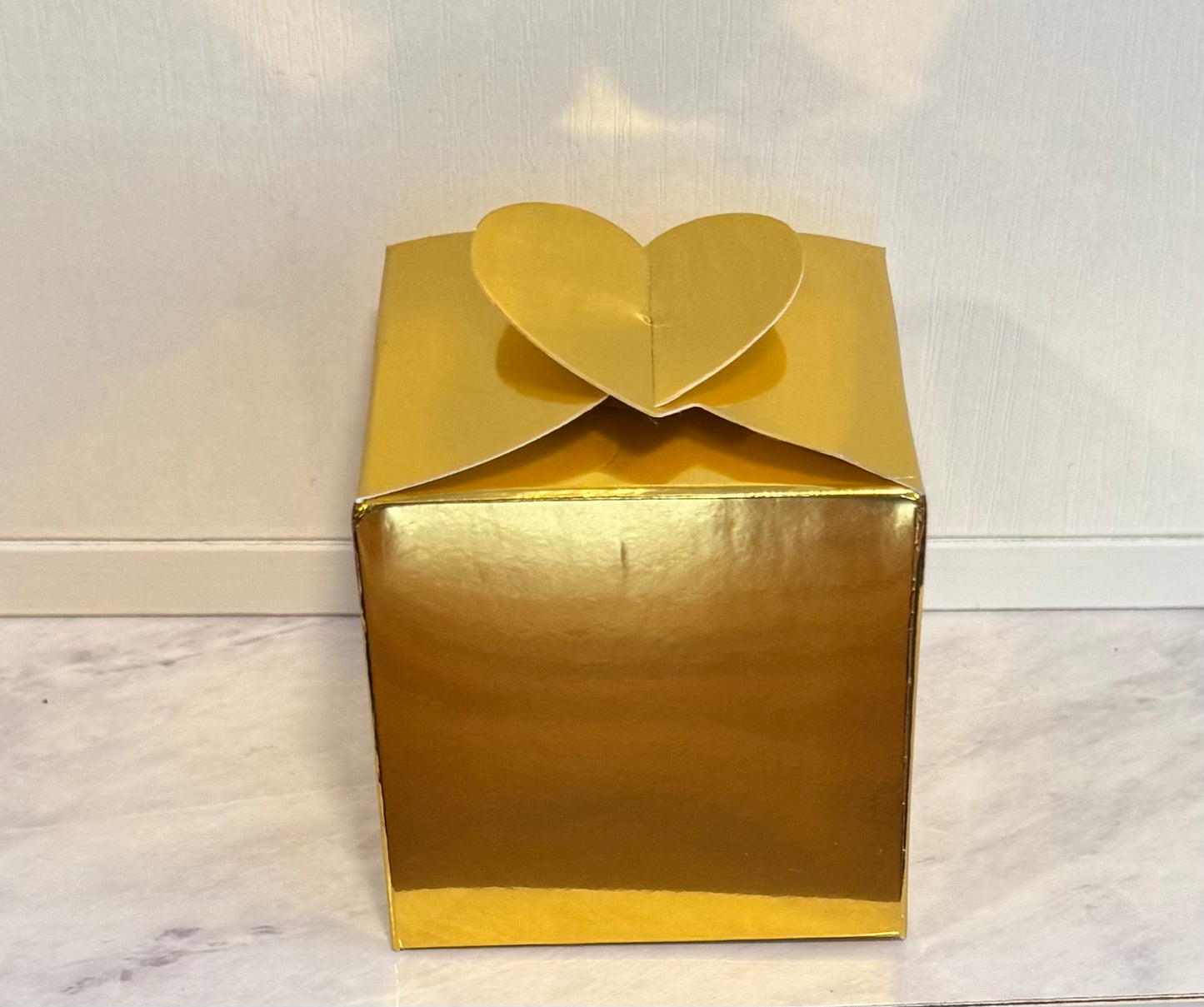 Gold Heart Gift Box