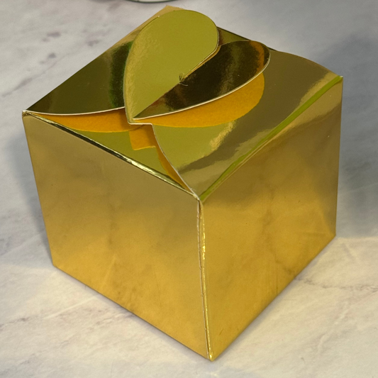 Gold Heart Gift Box